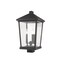 Z-Lite Beacon 3 Light Outdoor Post Mount Fixture, Oil Rubbed Bronze & Clear Beveled 568PHXLS-ORB - alternate 1